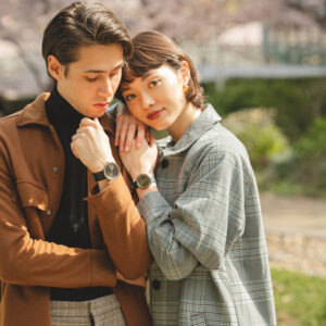 ヴェアホイ木製腕時計ペアウォッチ